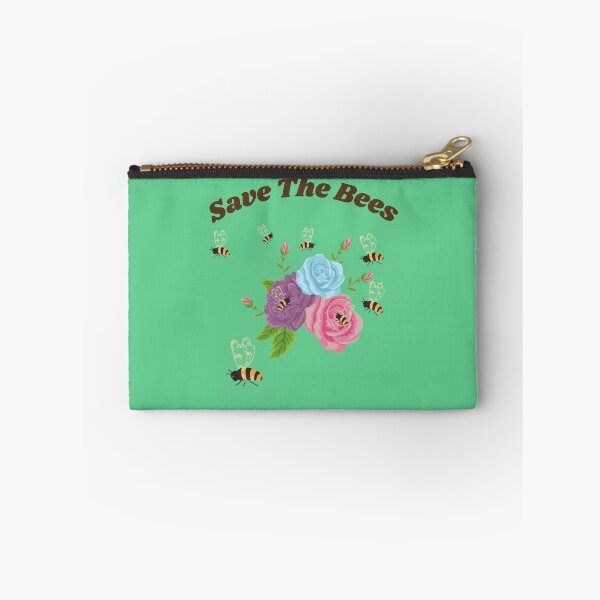 Item preview, Save The Bees - Several Bees Buzzing Around Beautiful Pink, Purple,and Blue Roses designed and sold by ForcedFusion.