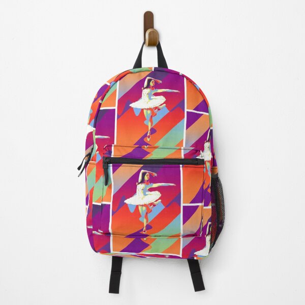 Item preview, Ballet dancer en pointe with open arms - stylish vibrant modern art designed and sold by MintGubbins.