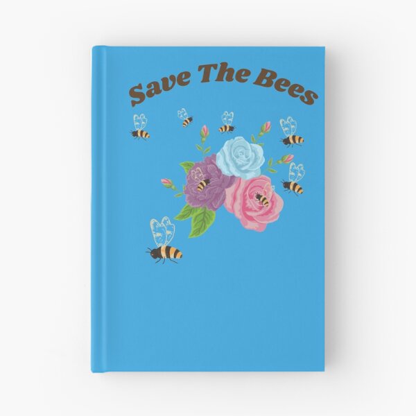 Item preview, Save The Bees - Several Bees Buzzing Around Beautiful Pink, Purple,and Blue Roses designed and sold by ForcedFusion.