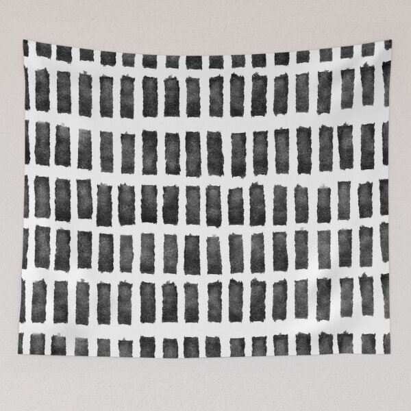 Item preview, Black and White Grid, Brush Strokes  designed and sold by OneThreeSix.