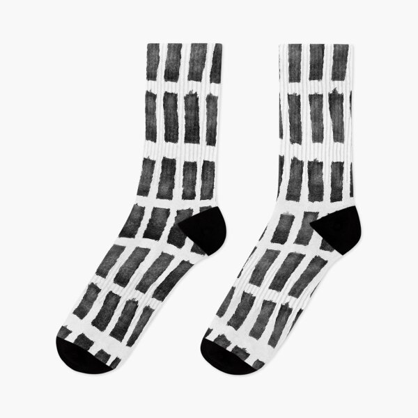 Item preview, Black and White Grid, Brush Strokes  designed and sold by OneThreeSix.
