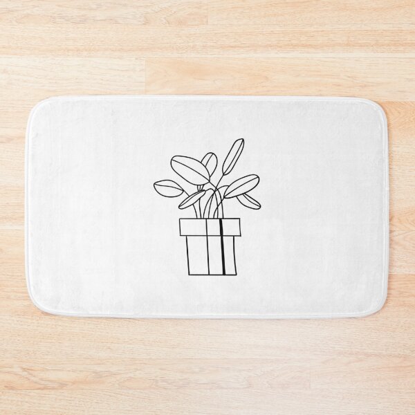 Item preview, Calathea Makoyana Prayer Plant House Plant - Black and White Line Art designed and sold by DesignLabMedia.