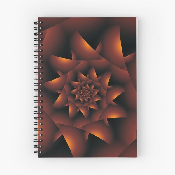 Item preview, Golden Orange Dark Spiral Fractal  designed and sold by Kitty Bitty.