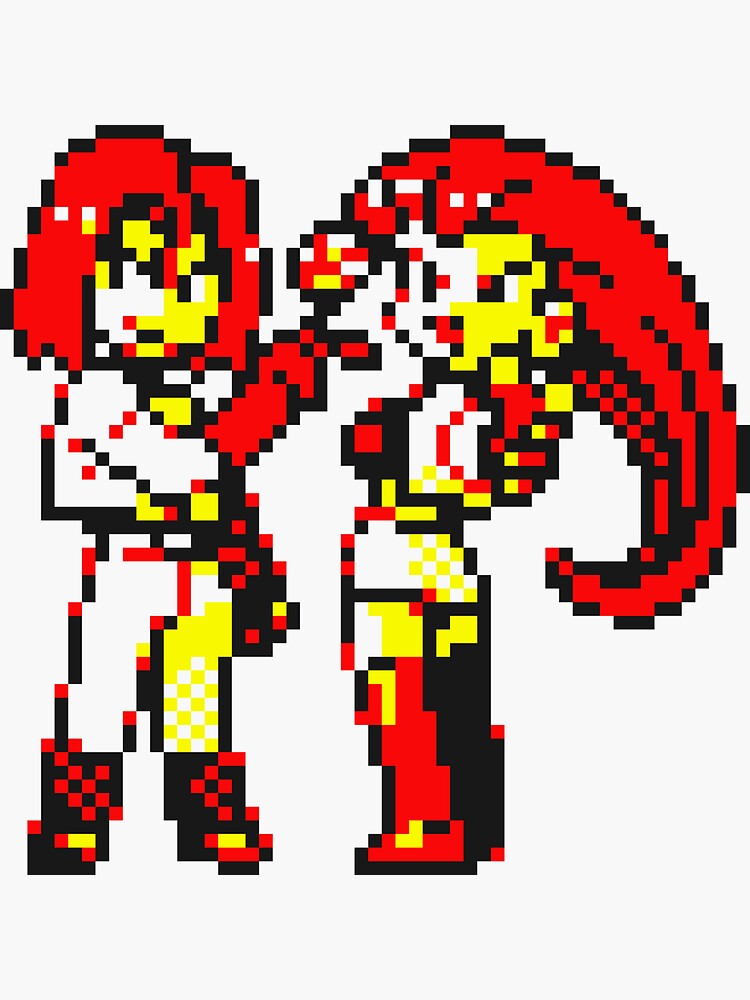 Thumbnail 3 of 3, Sticker, Team Rocket Pixel Art designed and sold by AustraliaAbove.