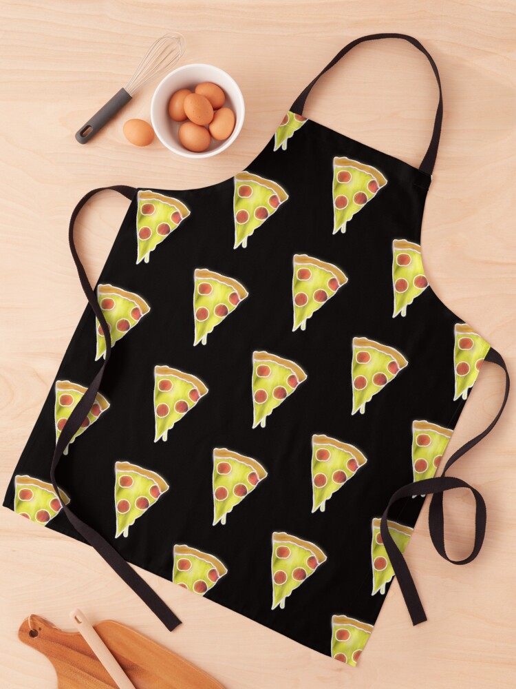 Thumbnail 1 of 6, Apron, Neon Pizza designed and sold by JMVisuals28.