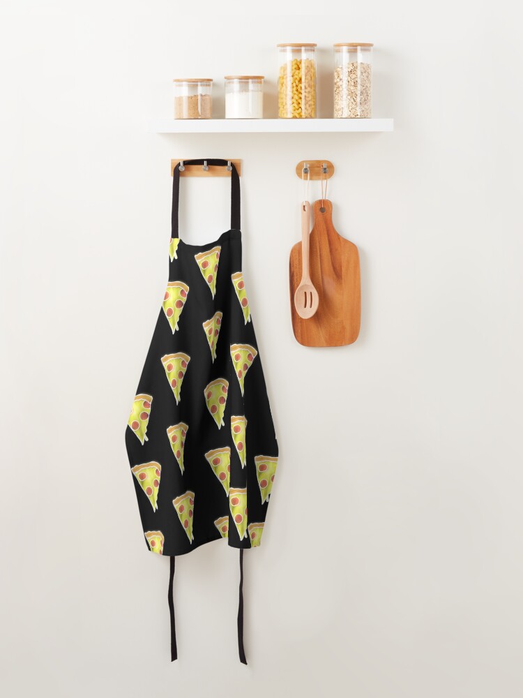 Thumbnail 4 of 6, Apron, Neon Pizza designed and sold by JMVisuals28.