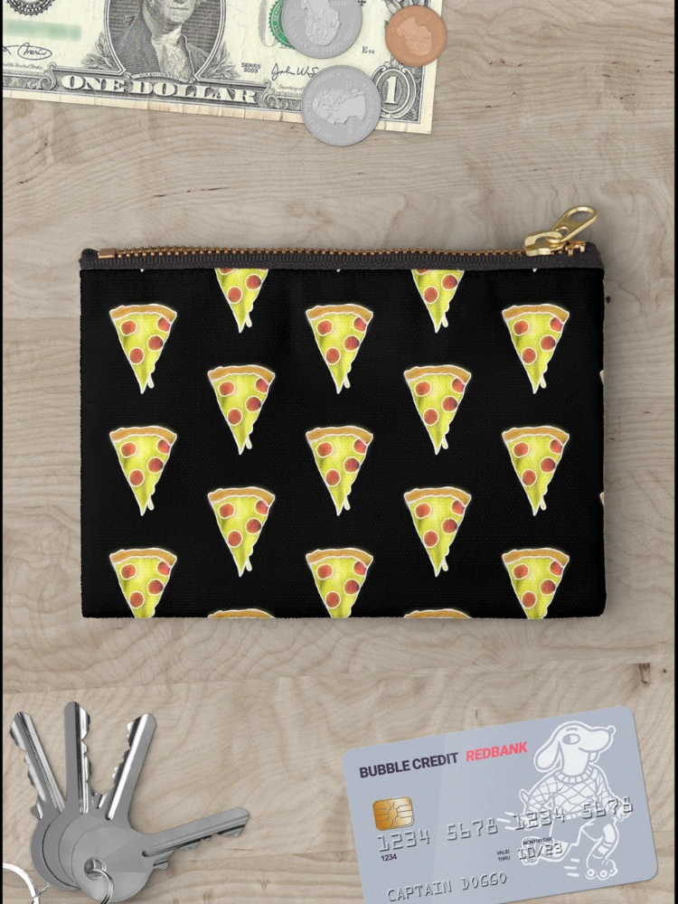 Thumbnail 3 of 4, Zipper Pouch, Neon Pizza designed and sold by JMVisuals28.