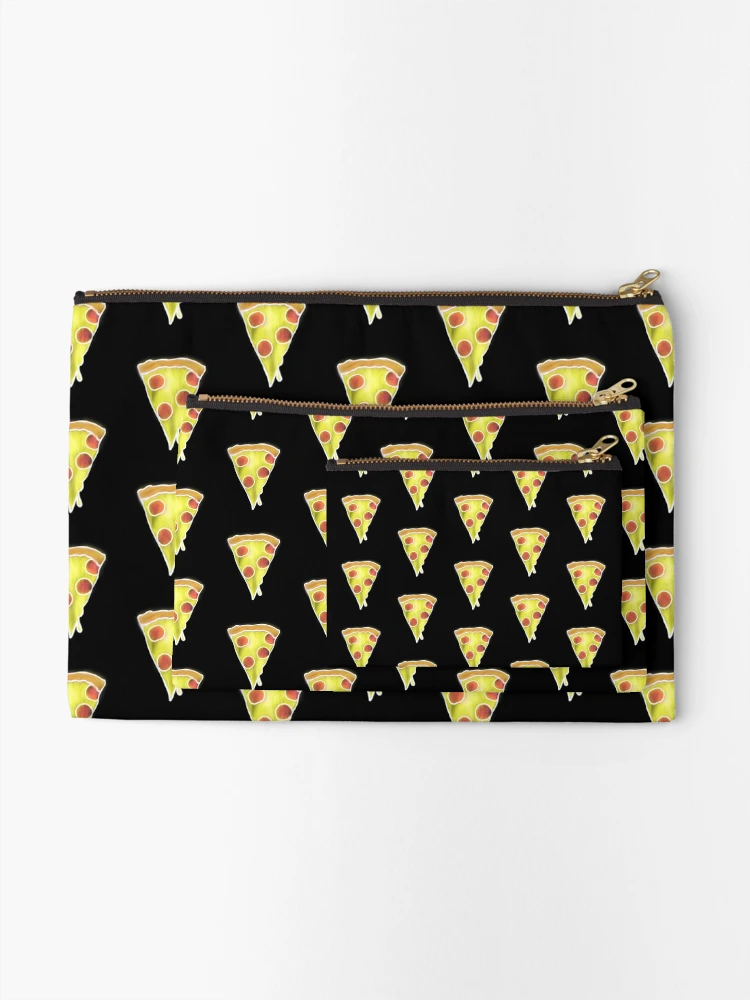 Thumbnail 2 of 4, Zipper Pouch, Neon Pizza designed and sold by JMVisuals28.