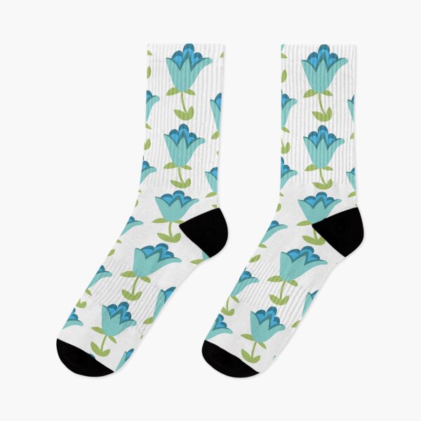 Item preview, A beautiful delightful  pattern with blue bellflowers designed and sold by Victoria Riabov.