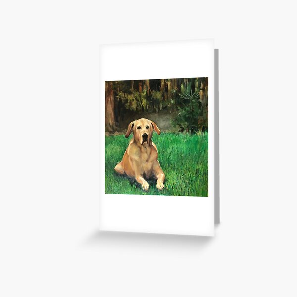 Yellow Lab Greeting Card