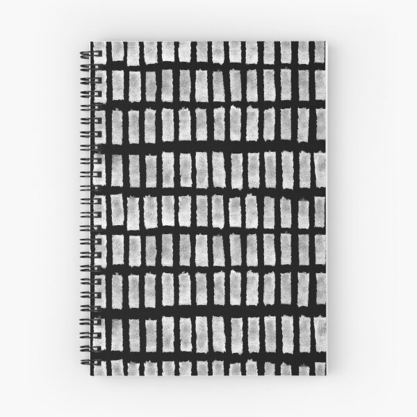 Item preview, White Grid on Black, Brush Strokes  designed and sold by OneThreeSix.