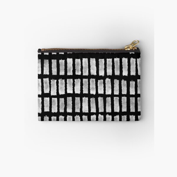 Item preview, White Grid on Black, Brush Strokes  designed and sold by OneThreeSix.