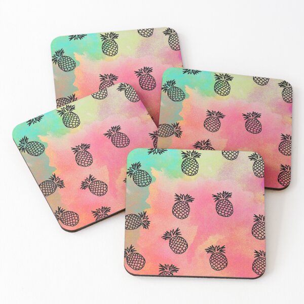 Item preview, Tropical Watercolor Tapestry with Pattern of Pineapples designed and sold by Greenbaby.