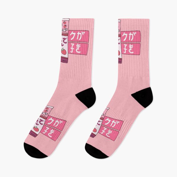 Item preview, Strawberry Milk Japanese Aesthetics - Pink designed and sold by GrimButterfly.
