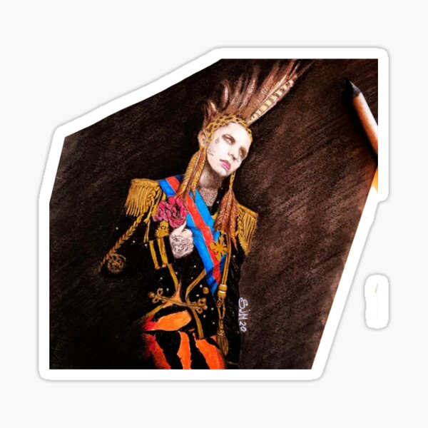 Achille Lauro fanart Sticker