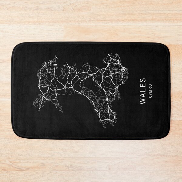 Item preview, Wales Road Map designed and sold by clarkstpress.