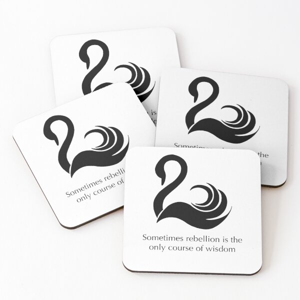 Item preview, Sometimes Rebellion Is The Only Course Of Wisdom Quote designed and sold by doodlesbyCara.
