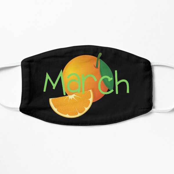 In March We Wear Orange Flat Mask
