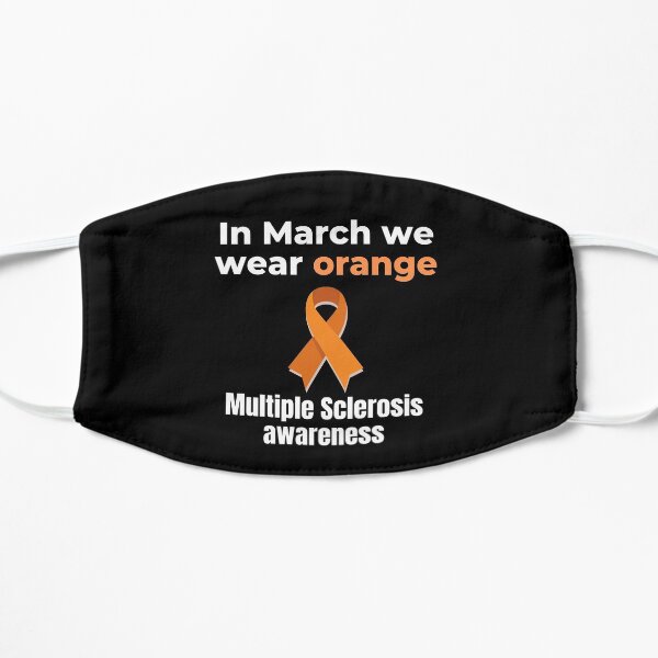 In March We Wear Orange Flat Mask
