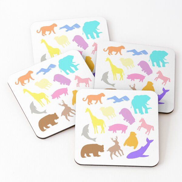 Item preview, Various animals pattern (colorful, big version) designed and sold by Okashimai.