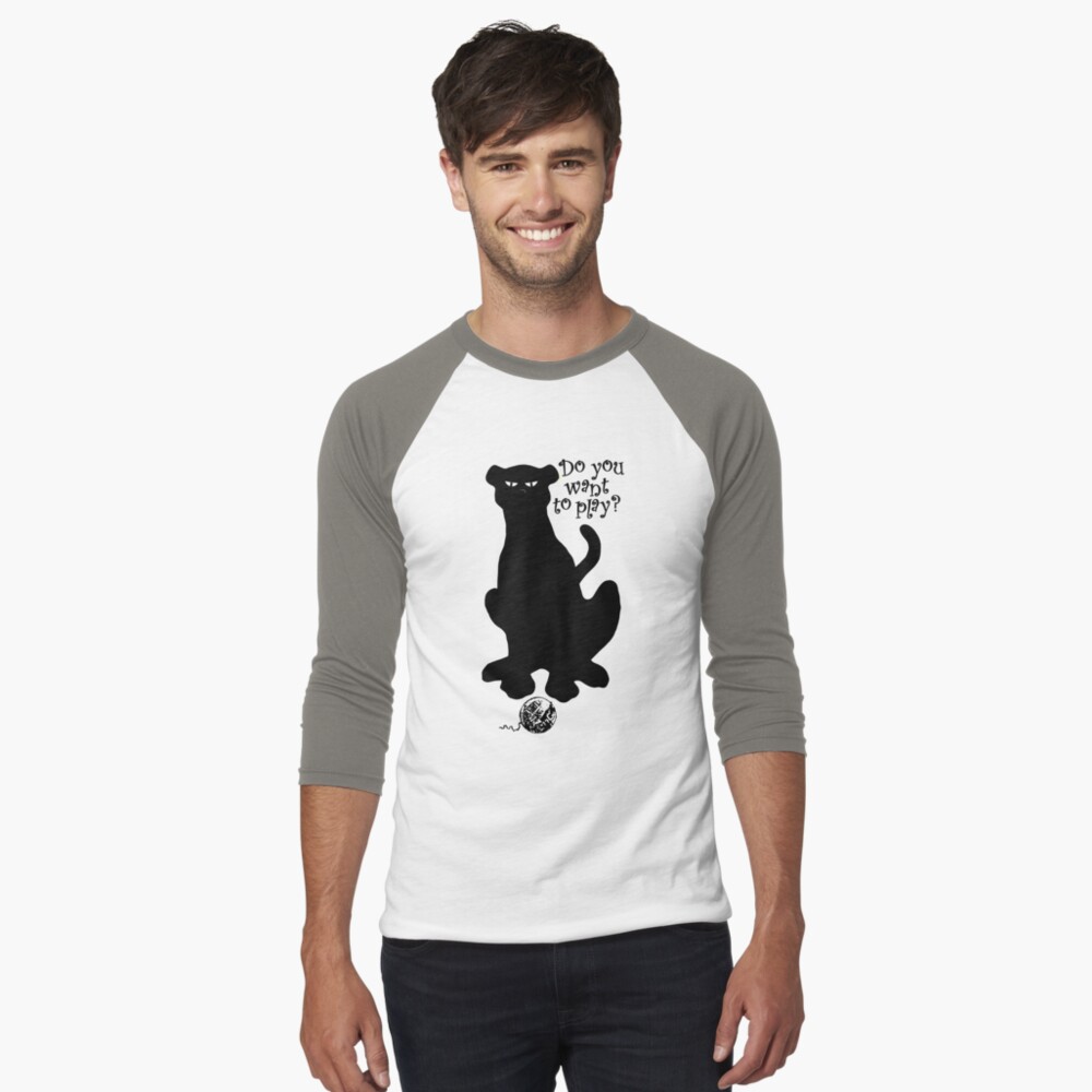 Vista previa del artículo con la obra «Camiseta ¾ estilo béisbol», diseñado y vendido por Sintes.