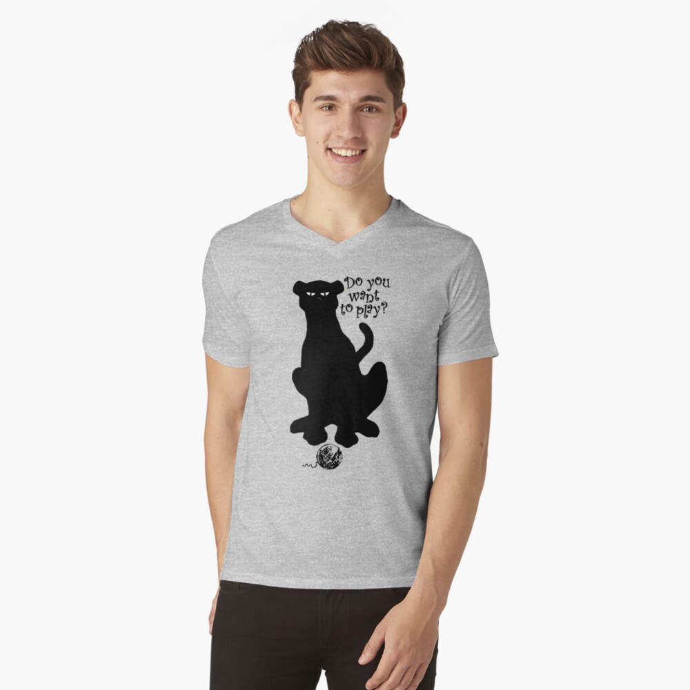 Vista previa del artículo con la obra «Camiseta de cuello en V», diseñado y vendido por Sintes.