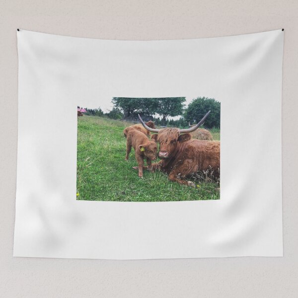 Item preview, Scottish Highland Cattle Cow and Calf 2464 designed and sold by SaarelaHighland.