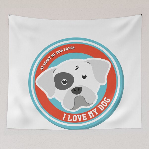Item preview, At Least My Dog Loves Me designed and sold by MrAbde.