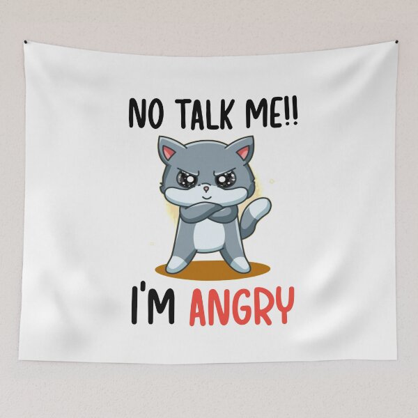 Item preview, no talk me im angry designed and sold by Designhub14.