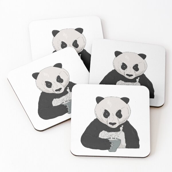 Item preview, Grumpy Panda Bear with Coffee Morning Grouch designed and sold by Mesyo.