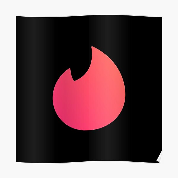 Tinder Logo Posters Redbubble