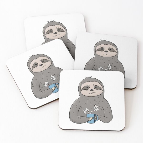 Item preview, Grumpy Sloth with Coffee Morning Grouch designed and sold by Mesyo.