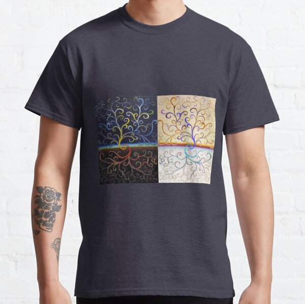 Yin Yang Tree of Life - life - nature - (ED01) Classic T-Shirt