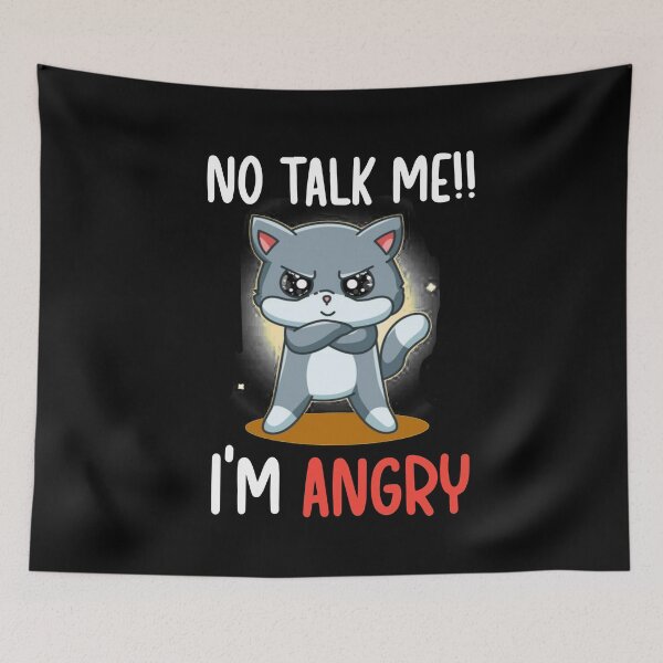 Item preview, no talk me im angry designed and sold by Designhub14.