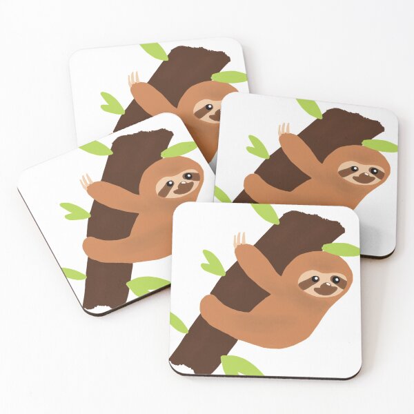 Item preview, Cute Sloth Hanging from Branch designed and sold by JackJackCrafts.