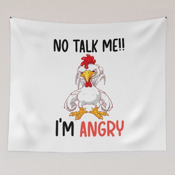 Item preview, no talk me im angry designed and sold by Designhub14.