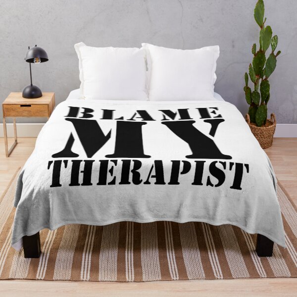 Item preview, blame my therapist designed and sold by Teeses.