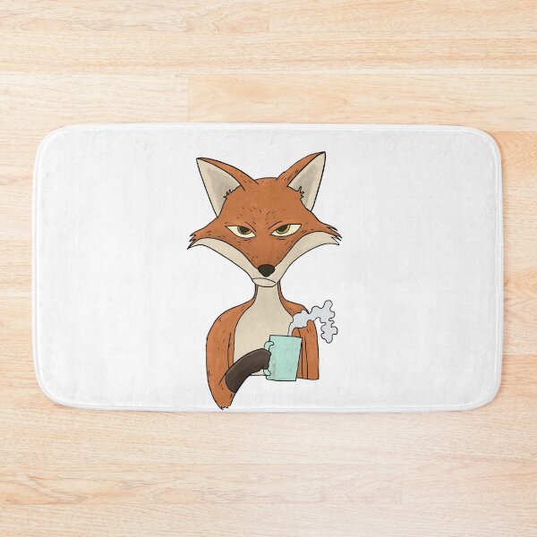 Item preview, Grumpy Fox with Coffee Morning Grouch designed and sold by Mesyo.