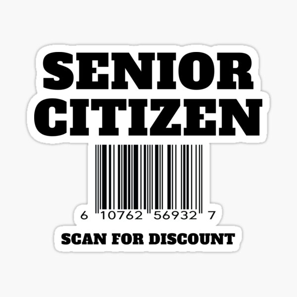 Blessed Senior Citizen: Gifts for Elderly Men & Women Sticker for