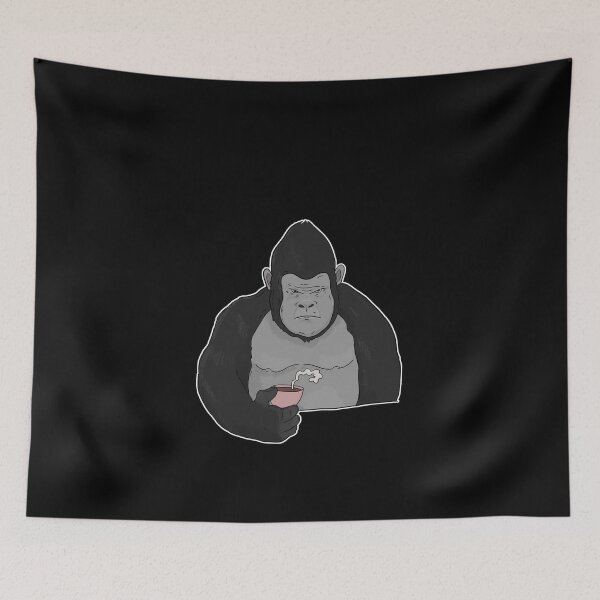Item preview, Grumpy Gorilla Ape with Coffee Morning Grouch designed and sold by Mesyo.