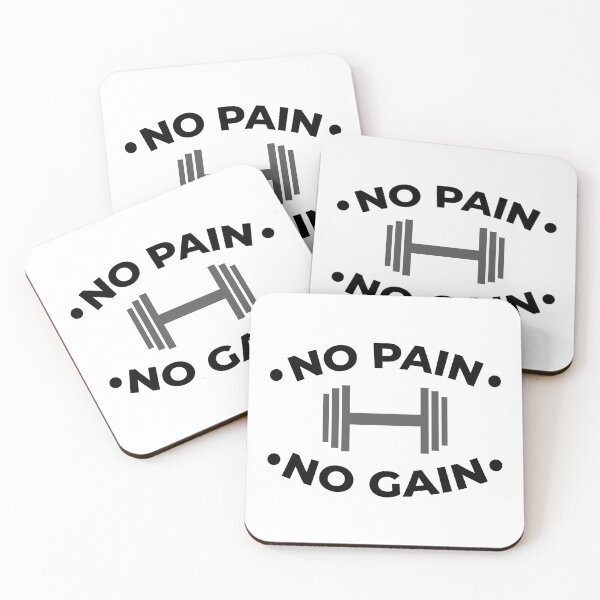 Item preview, No Pain No Gain, Gym Quote Saying designed and sold by ClaudiaGrosso.
