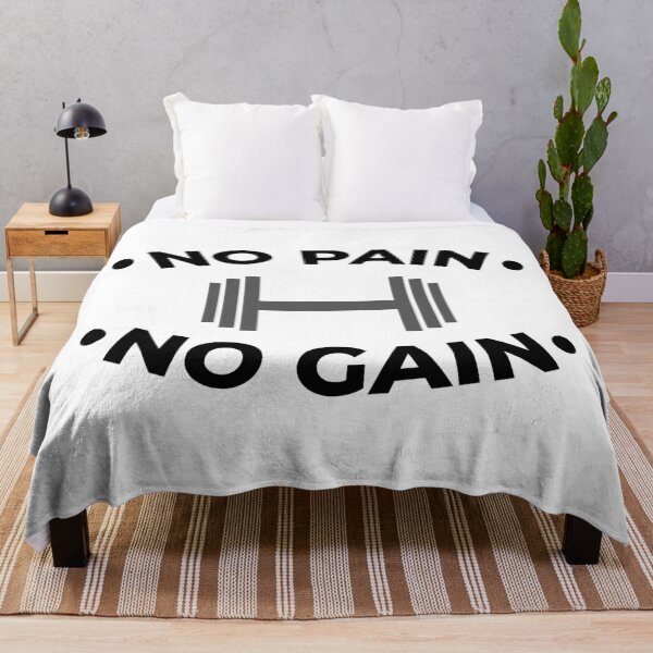 Item preview, No Pain No Gain, Gym Quote Saying designed and sold by ClaudiaGrosso.