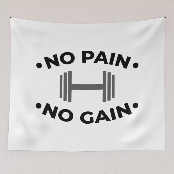 Item preview, No Pain No Gain, Gym Quote Saying designed and sold by ClaudiaGrosso.