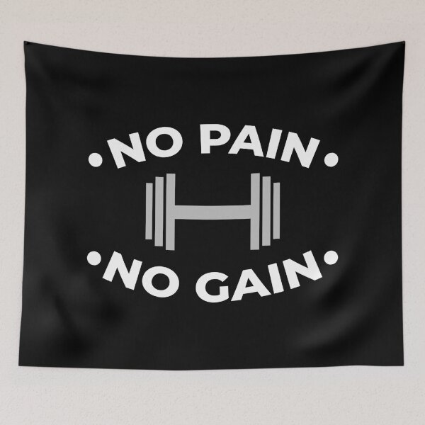 Item preview, No Pain No Gain, Gym Quote Saying designed and sold by ClaudiaGrosso.