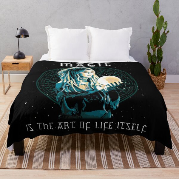 Aperçu de l'œuvre La magie est l’art de la vie elle-même, Crowley, Magie, Sorcellerie, Conception occulte, Wiccan, Cadeau occulte créée et vendue par Proverbial Wisdom Design.