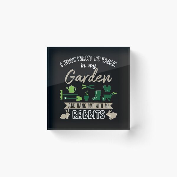 Item preview, Garden & Rabbit / Bunny Gardener with Bunny Gift designed and sold by Lenny Stahl.