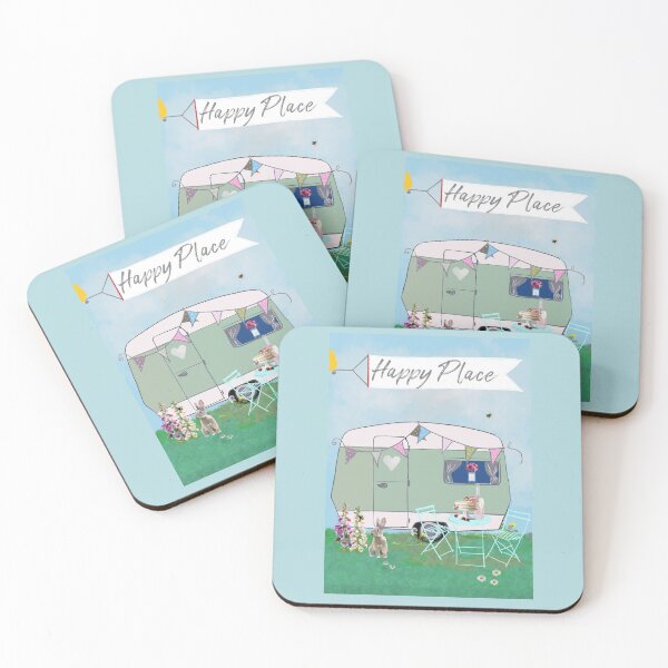 Item preview, Vintage caravan ‘Happy Place’ designed and sold by Leatextileart.