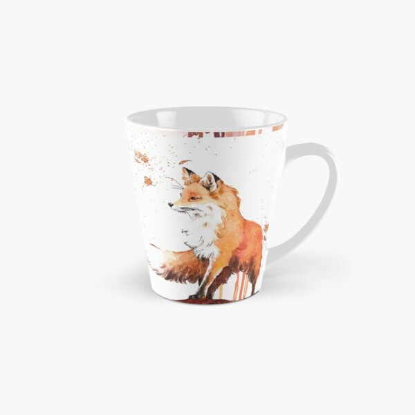 Creature Cups Fox Ceramic Cup 11 Ounce, Red Orange | Hidden Animal Inside | and