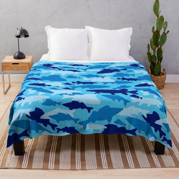 Item preview, Blue Fish Camo Print designed and sold by TopTrendNow.