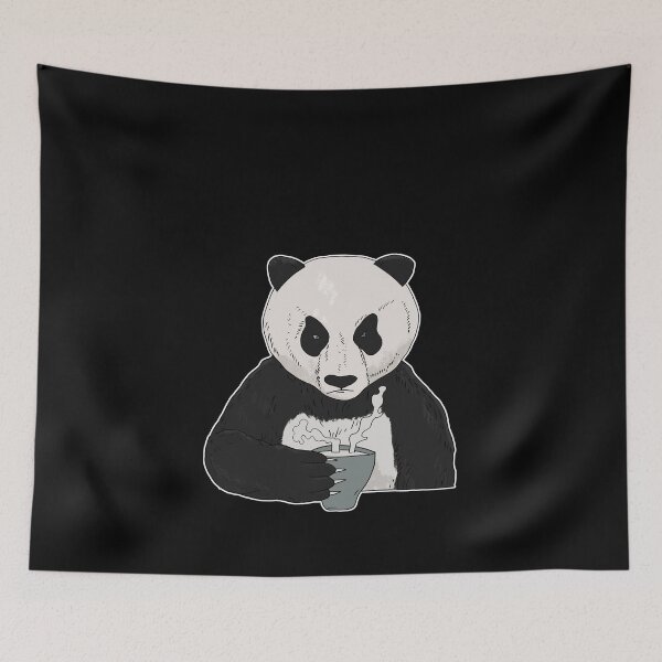 Item preview, Grumpy Panda Bear with Coffee Morning Grouch designed and sold by Mesyo.
